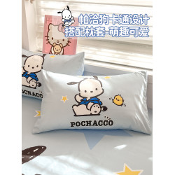 卡通帕恰狗100%純棉床單單件1.2/1.5米床單雙人兒童宿舍全棉被單