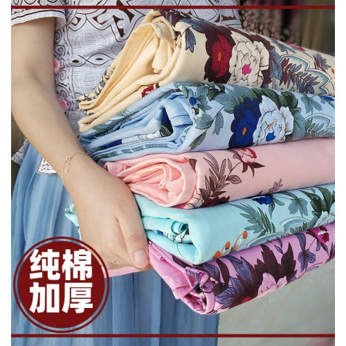 老式床單加厚純棉斜紋國民被單上海傳統床單 單雙人全棉單件印花