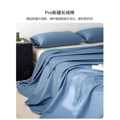 純色A類抗菌100SPro長絨棉床單單件全棉單雙人被單三件套純棉床笠