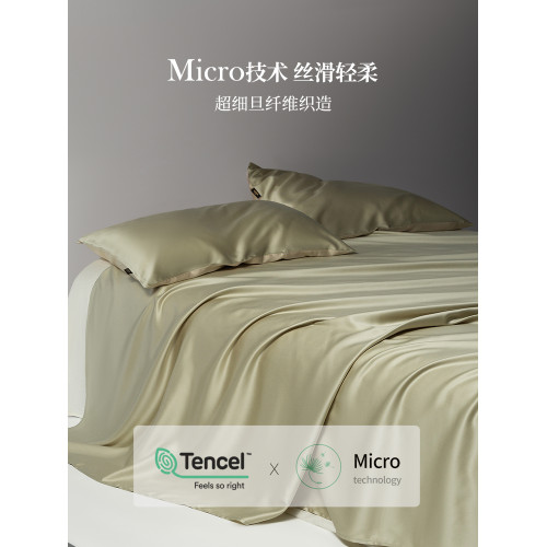 高級A類120支雙股超細旦LF蘭精天絲床單單件真絲滑床罩床笠三件套