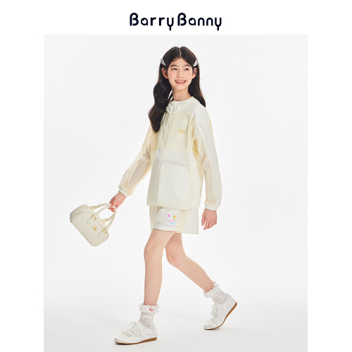 BarryBanny女童防曬衣2025夏季新款兒童輕薄涼感透氣皮膚衣UPF50+