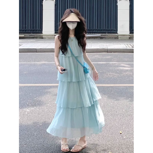 英國Next Kiss女童連衣裙夏季2025新款兒童裙子女大童時尚吊帶裙