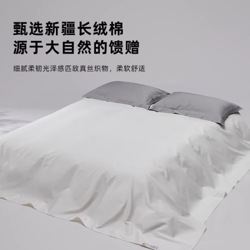 高級五星級酒店100支新疆長絨棉床單純棉單件簡約單雙人純色床品