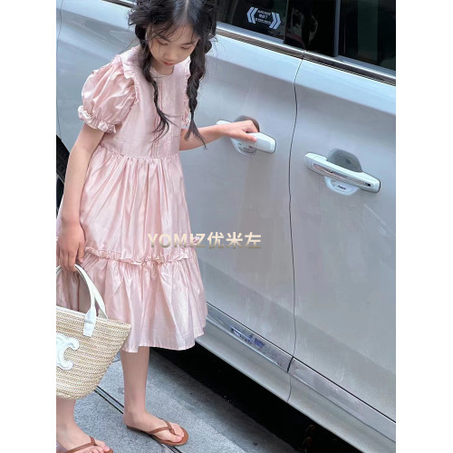 波拉bora童裝甜美女孩公主裙2025春夏兒童連衣裙中大童女童裙子