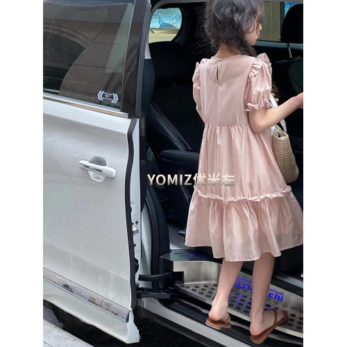 波拉bora童裝甜美女孩公主裙2025春夏兒童連衣裙中大童女童裙子