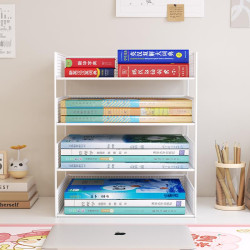 桌上書架桌面置物架辦公桌收納餐桌宿舍書桌多層小層架工位分層櫃