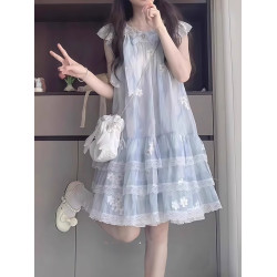 女童夏季連衣裙2025新款兒童洋氣公主裙中大童女孩夏裝背心裙子潮
