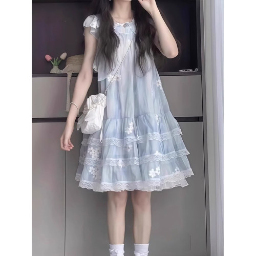 女童夏季連衣裙2025新款兒童洋氣公主裙中大童女孩夏裝背心裙子潮