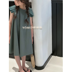 波拉bora韓國童裝洋氣氣質女童裙子2025新款夏季女童背心裙連衣裙