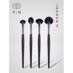 琴製化妝刷G系列G205 G206 G207 G208扇形高光刷羊毛細光峰手工