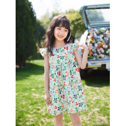 女童連衣裙夏季薄款2025新款兒童碎花裙子洋氣純棉大童夏裝小女孩