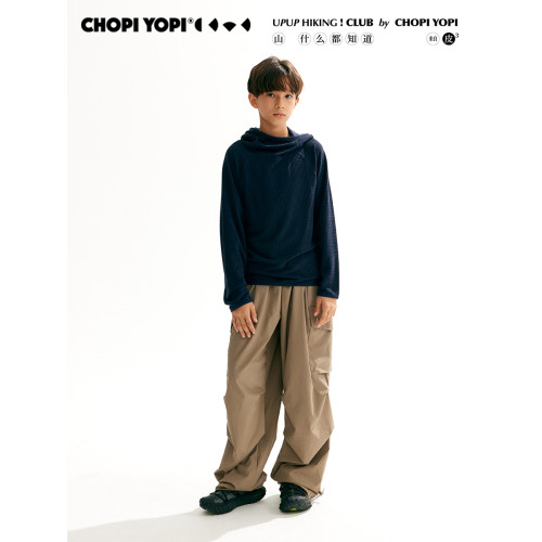 chopiyopi皮皮超皮  兒童寬松廓型降落繖褲女童防潑水運動工裝褲