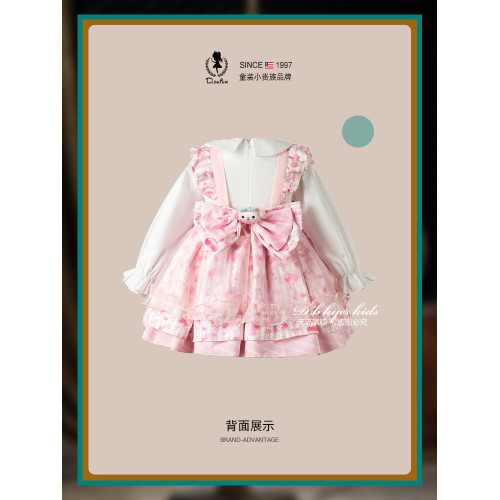 D.Bkyer美樂蒂裙子女童女孩洛麗塔生日cos衣服公主裙超好看秋裝