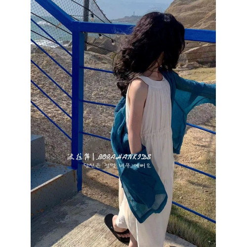 女童連衣裙夏季小女孩長裙兒童背心沙灘裙2025中大童吊帶公主裙子