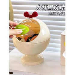 日本粉撲收納盒子翻蓋防塵大容量氣墊美妝蛋化妝品梳妝台桌面置物