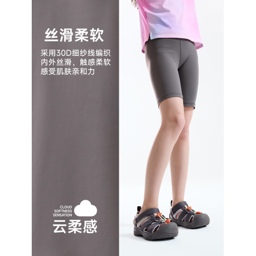 【高彈柔軟】happynocnoc兒童騎行褲 女童涼感快乾打底褲耐磨短褲