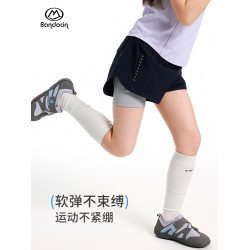 半度閒女童夏裝薄款假兩件運動褲洋氣中大童2025新款兒童夏季短褲