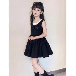 女童連衣裙夏季2025新款兒童洋氣裙子女孩夏裝大童涼感透氣公主裙