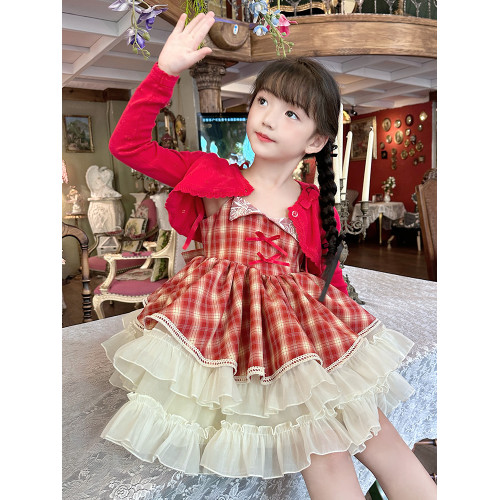 女童仙氣飄飄裙子小女孩獨特絕美可愛小公主裙夏兒童多巴胺小洋裙