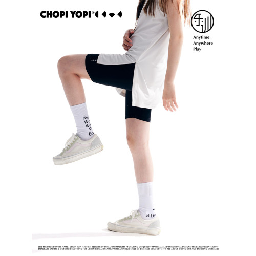 chopiyopi童裝 兒童運動瑜伽騎行褲夏季防曬女童打底運動五分褲