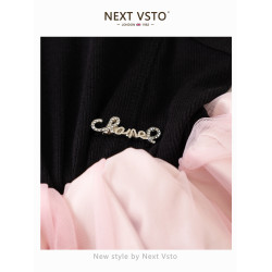 英國NEXT VSTO女童法式芭蕾公主裙夏裝高級感兒童生日禮服背心裙