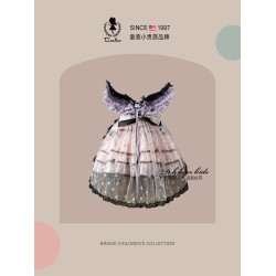 D.Bkyer女童庫洛米衣服公主裙夏季吊帶蓬蓬裙蛋糕裙生日女孩裙子
