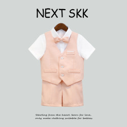 英國NEXT SKK夏季男童禮服紳士主持人周嵗表演服花童短褲套裝