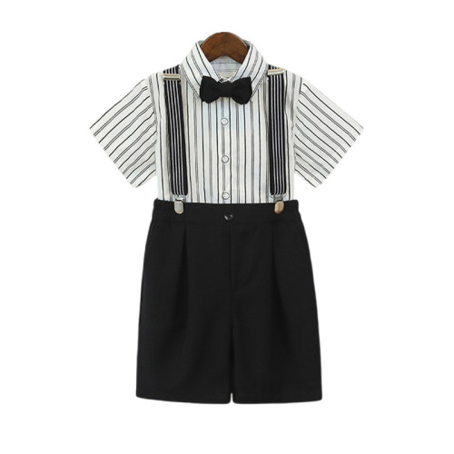 英國NEXT SKK春夏季兒童背帶褲演出服男童生日西服套裝花童婚禮服