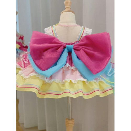 女童洛麗塔公主裙吊帶無袖春秋夏季連衣裙洋裝兒童生日禮蓬蓬裙