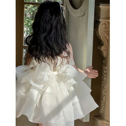 女童公主裙夏季2025新款女寶吊帶蓬蓬裙公主裙禮服甜美裙子生日裙