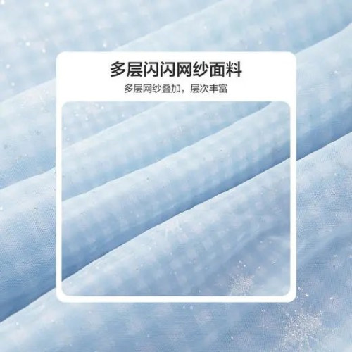 A033笛家女童公主裙2025夏裝泡泡袖公主裙長裙子兒童連衣裙