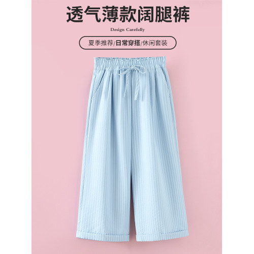 女童無袖背心衣服外穿女孩2025新款夏季大兒童波西米亞上衣夏裝薄