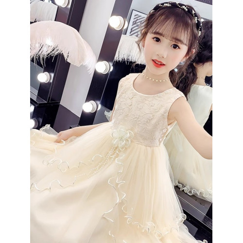 女童夏季連衣裙2025新款兒童洋氣公主裙小女孩中大童夏裝背心裙子