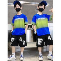 安哼安哼童裝男童夏裝套裝2025新款韓版兒童男孩衣服夏季中大童帥