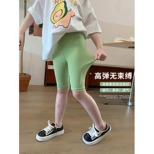 布丁哈魯童裝女童鯊魚庫兒童打底褲短褲外穿夏季2025新款五分褲子