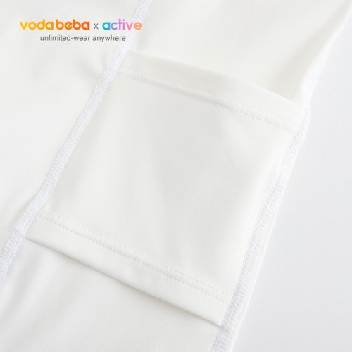 vodabeba 兒童夏季女童網球打底褲帶球兜專業速乾運動打底短褲