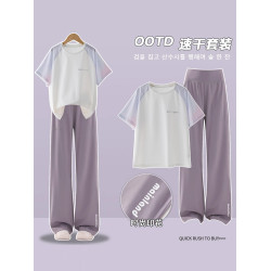 女童運動套裝兒童夏季短袖速乾衣羽毛球服訓練短袖衣服女大童夏裝