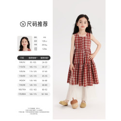 布丁哈魯童裝夏裝女童洋氣裙子2025夏季新款兒童復古文藝風連衣裙