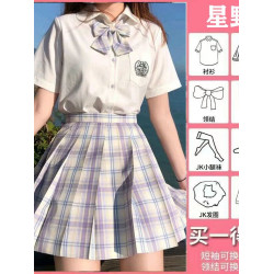 十嵗女童網紅時髦套裝洋氣新款夏季兩件套大童短袖兒童夏款jk短裙