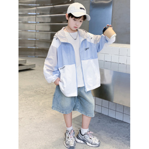 防曬衣兒童男童夏裝2025新款中大童夏季外套速乾輕薄透氣防曬服
