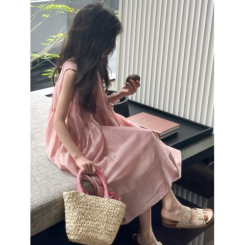 女童連衣裙夏季2025新款兒童洋氣公主裙夏裝女大童夏薄款背心裙子