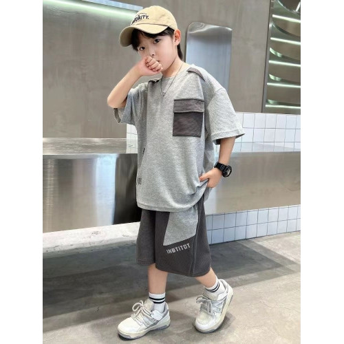 男童夏季套裝2025新款兒童裝夏裝潮帥氣時髦男孩短袖運動夏款衣服