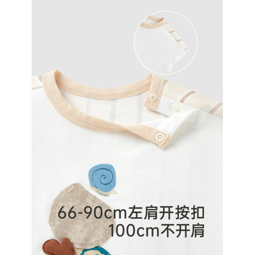 英氏童裝夏季男童純棉短袖休閒套裝背心褲子2025新款YRABJ2R006A