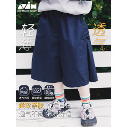衫野跡畫山系戶外女童短褲2025夏季新款兒童寬松休閒中小童濶腿褲