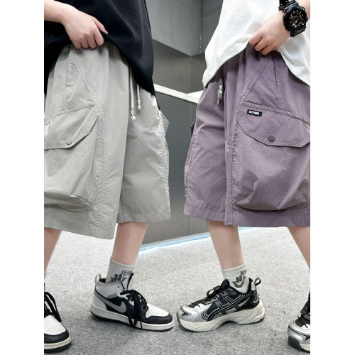兒童裝男童夏裝薄款褲子2025新款夏季中大童工裝短褲夏款男孩中褲