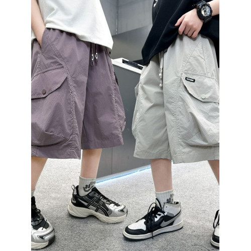 兒童裝男童夏裝薄款褲子2025新款夏季中大童工裝短褲夏款男孩中褲
