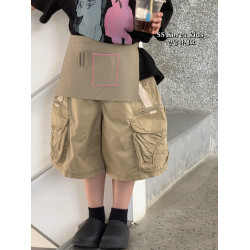 兒童短褲2025新款男童寬松工裝衛褲女童五分運動褲男孩夏季褲子