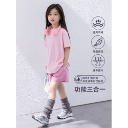 兒童速乾短褲2025夏季新款女童薄款運動褲五分褲中大童戶外休閒褲