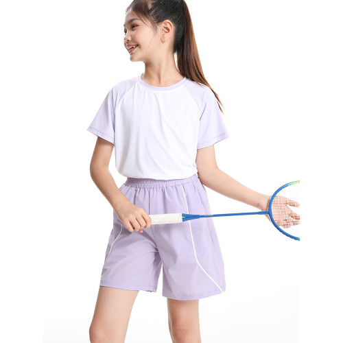 【輕量速乾】萌格格女童短褲寬松運動網球褲速乾透氣薄款夏五分褲