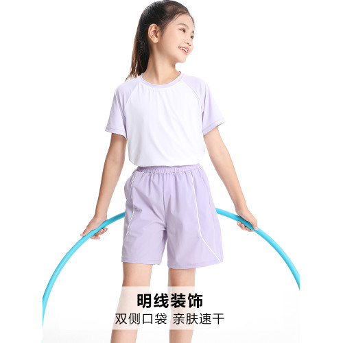 【輕量速乾】萌格格女童短褲寬松運動網球褲速乾透氣薄款夏五分褲
